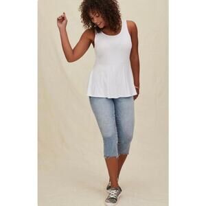 NWT TORRID Crop Skinny Vintage Stretch Mid-Rise Blue‎ Denim Jeans Sz. 24